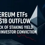 Ethereum ETFs See $1 Billion Outflow as Lack of Staking Yield Tests Investor Conviction