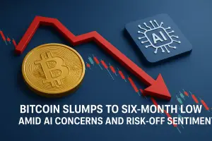 Bitcoin Slumps to Six-Month Low Amid AI Worries and Risk-Off Sentiment