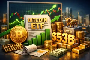 Bitcoin ETFs Maintain $53B in Cumulative Net Inflows Despite Recent Redemptions