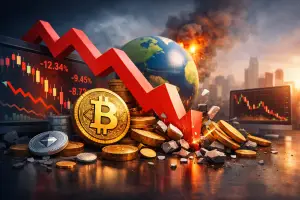 Major Cryptocurrency Markets Plunge as Bitcoin’s Sharp Decline Sheds Nearly $500 Billion in Value Within One Week