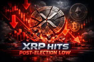 XRP Drops to Post-Election Lows, With Risk of Further Decline Toward $1.00