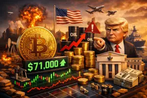Bitcoin Holds Near $71,000 as Markets Weigh Trump’s Iran Warning and Rising Oil Risks