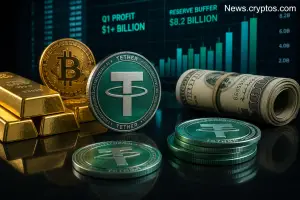 Tether Reports Over $1 Billion in Q1 Profit as Reserve Cushion Climbs to Record $8.2 Billions